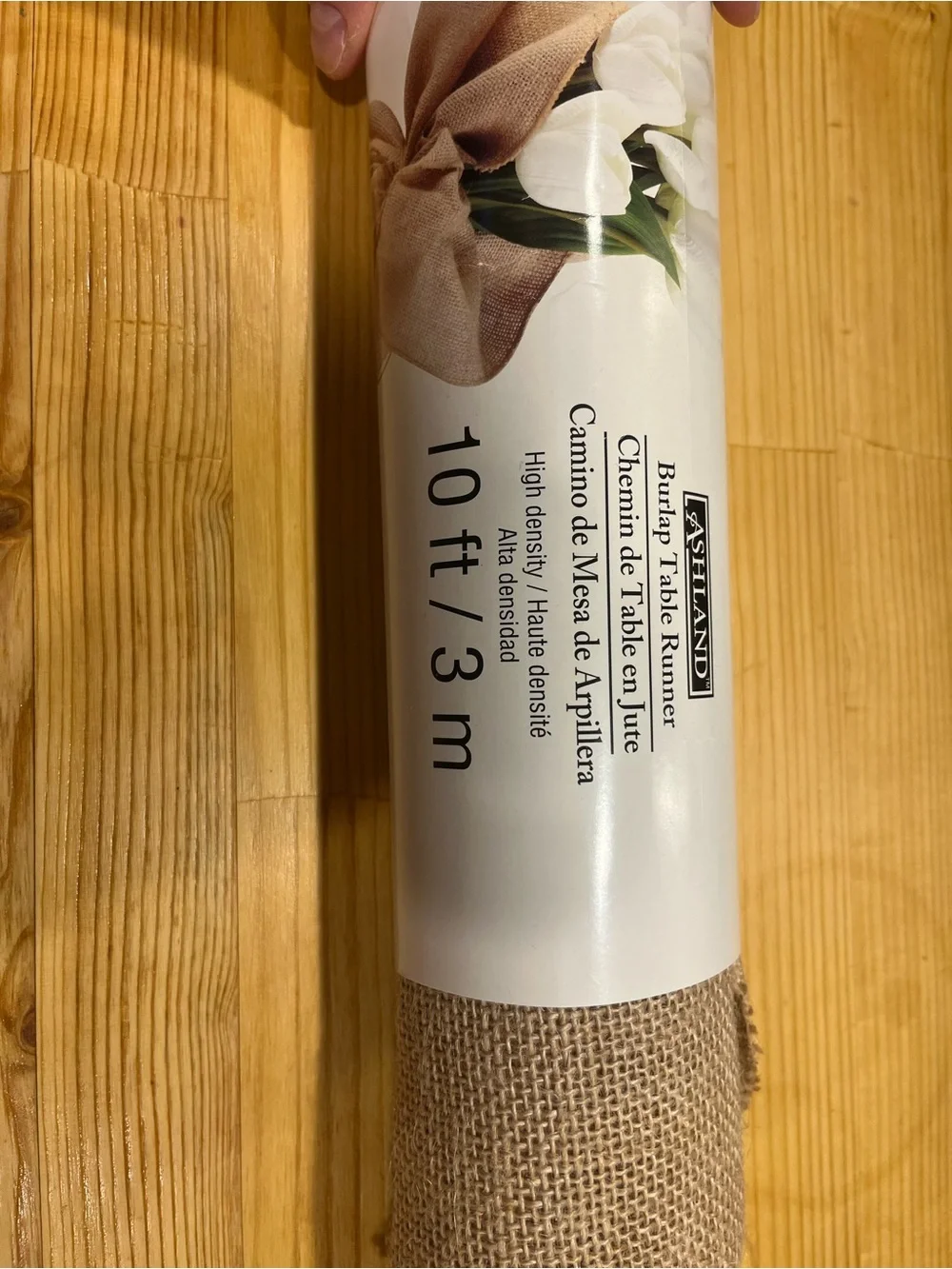 Ashland Burlap Table Runner - Natural Burlap Brown